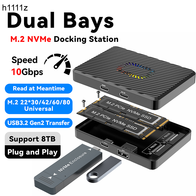Dual Bays M.2 NVME Docking Sta - 8Tb M2 Nvme Ssd review and price