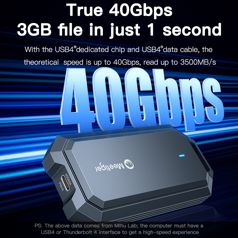 Meetiger 40Gbps M.2 SSD Enclos - Usb4 40Gbps External Ssd 8Tb review and price